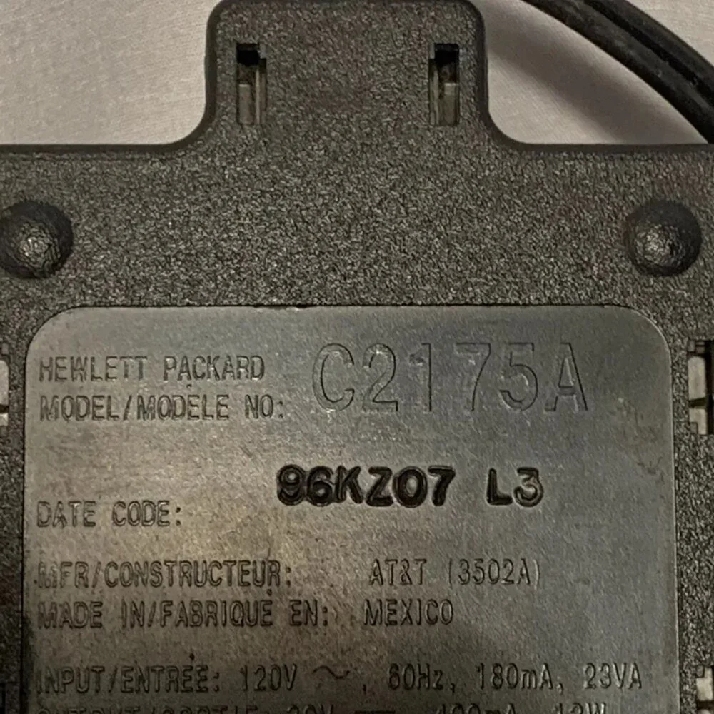 Hewlett Packard AC Adapter Power Supply C2175A 30V 400mA 12W
